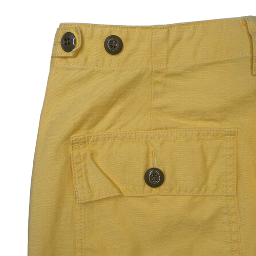 Wallace & Barnes Pants Mens Size 34x36 act. 34x34 Yellow Cotton Canvas Pockets - Picture 7 of 13