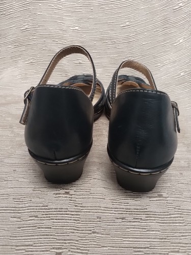 SoftSpots NAVY Woven Leather Huarache Sandal Shoes Comfortiva Tatianna Size 7M - 第 4/10 張圖片