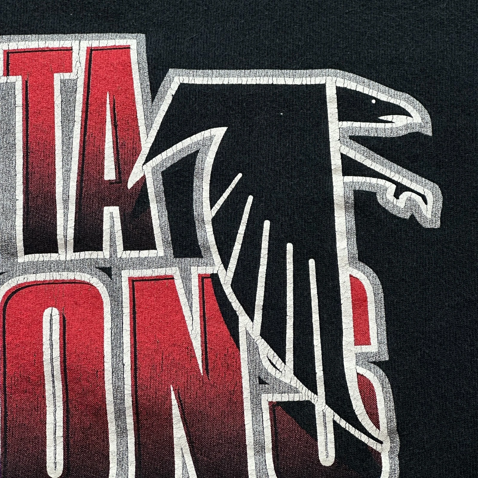 Vintage Atlanta Falcons Sweatshirt Mens XL Black Starter Pullover USA Made 90s