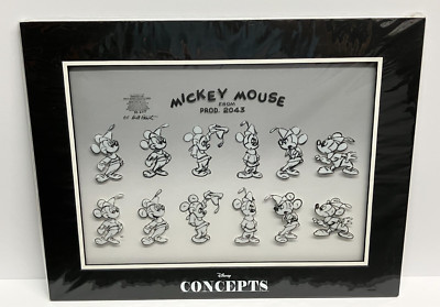D23 Expo 2017 Disney Concepts ''Mickey Mouse Prod. 2043'' Model Sheet Cel Art