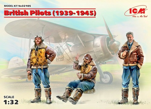 ICM 32105 - 1/32 British Pilots (1939-1945) (3 figures)