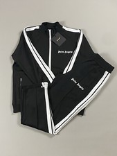 Palm Angels Black Tracksuit Jacket Bottoms -Medium Ready To Ship