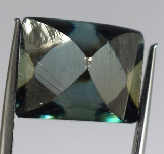 Loose CVD Diamond 20.50 Ct Fancy Green 15 x 12 mm VVS1 Clarity Certified Facet