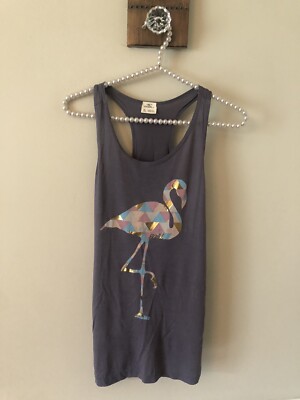 NWT O'Neill Girls Size XL Purple Tank Top Flamingo A Gogo