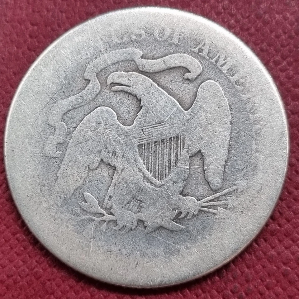 1878 Seated Liberty Quarter 25c Circulated #63996 - Image 2 of 2