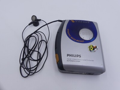 Philips AQ6581 Stereo Radio Cassette Player Walkman Dynamic Bass Boost TESTED