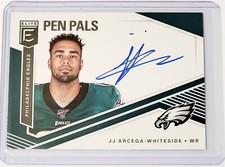 2019 Elite Pen Pals (Blue Ink) J.J. Arcega-Whiteside Rookie Auto