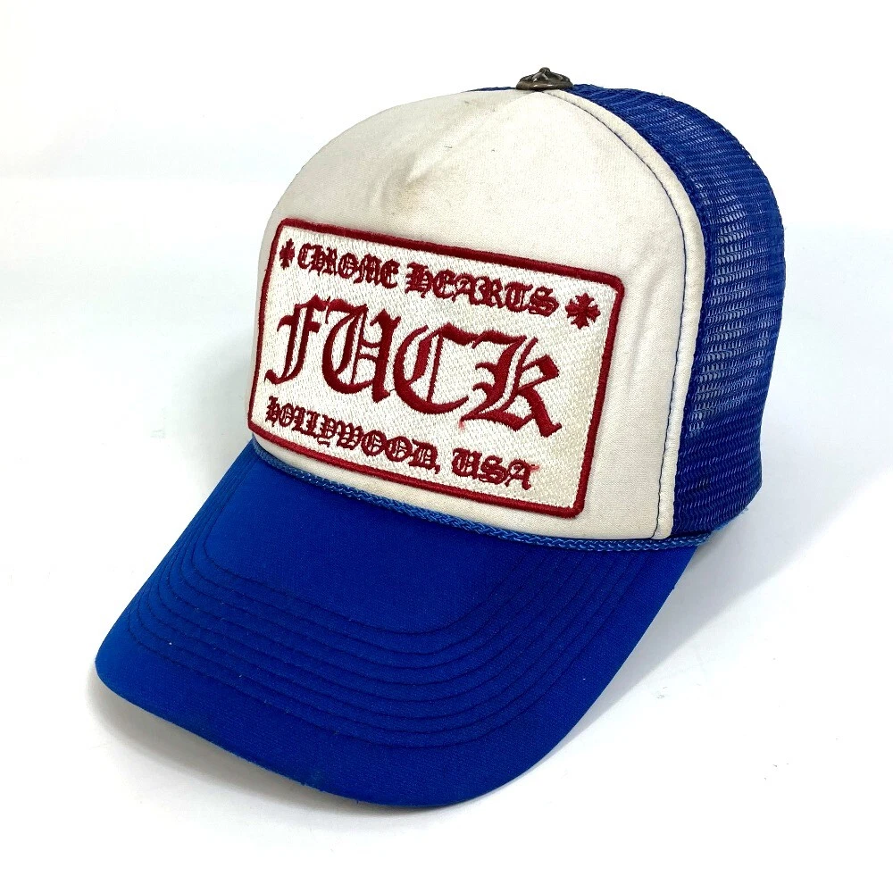 CHROME HEARTS CH logo cross ball F**K patch Tracker cap hat cap