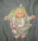 Vintage 1978 1982 Cabbage Patch Doll Blonde Hair Blue Eyes