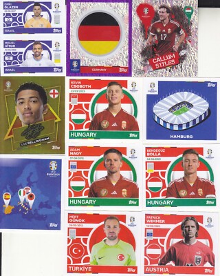 157 x Topps Fußball EM 2024 Sticker Länder AUT - Legenden