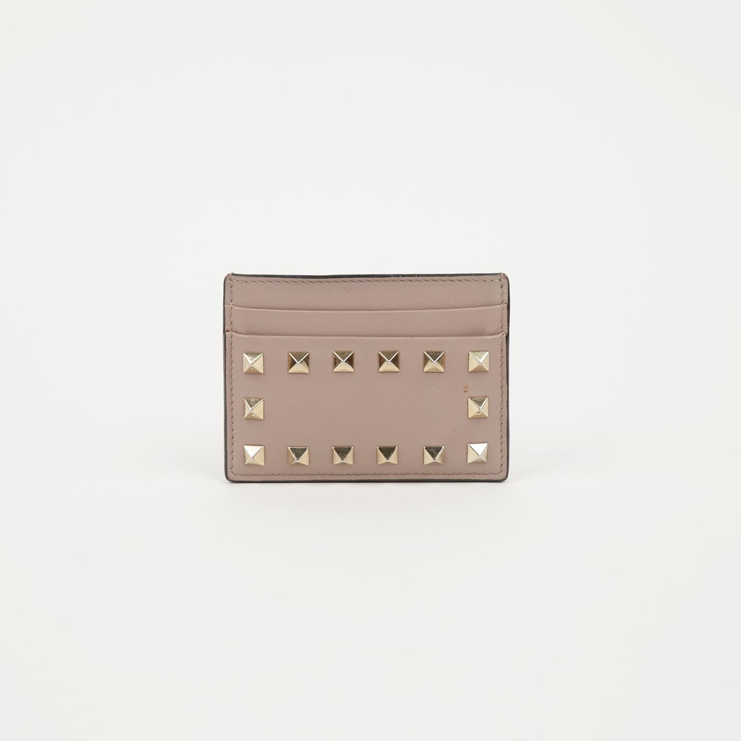 Valentino Rockstud VW2P0486 Leather Card Holder 75602484