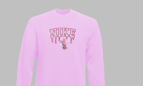 Custom Embroidery NIKE PIGLET Disney 