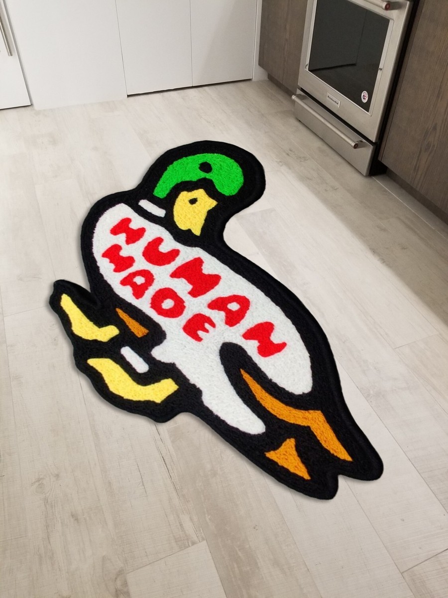 HUMAN MADE - wondou　DUCK FACE RUG LARGE Human Made Duck Nigo Floor Mat Washable Area Runner Rugs
