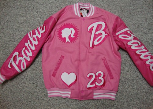 Barbie Pink Varsity Jacket Stitched Brand New