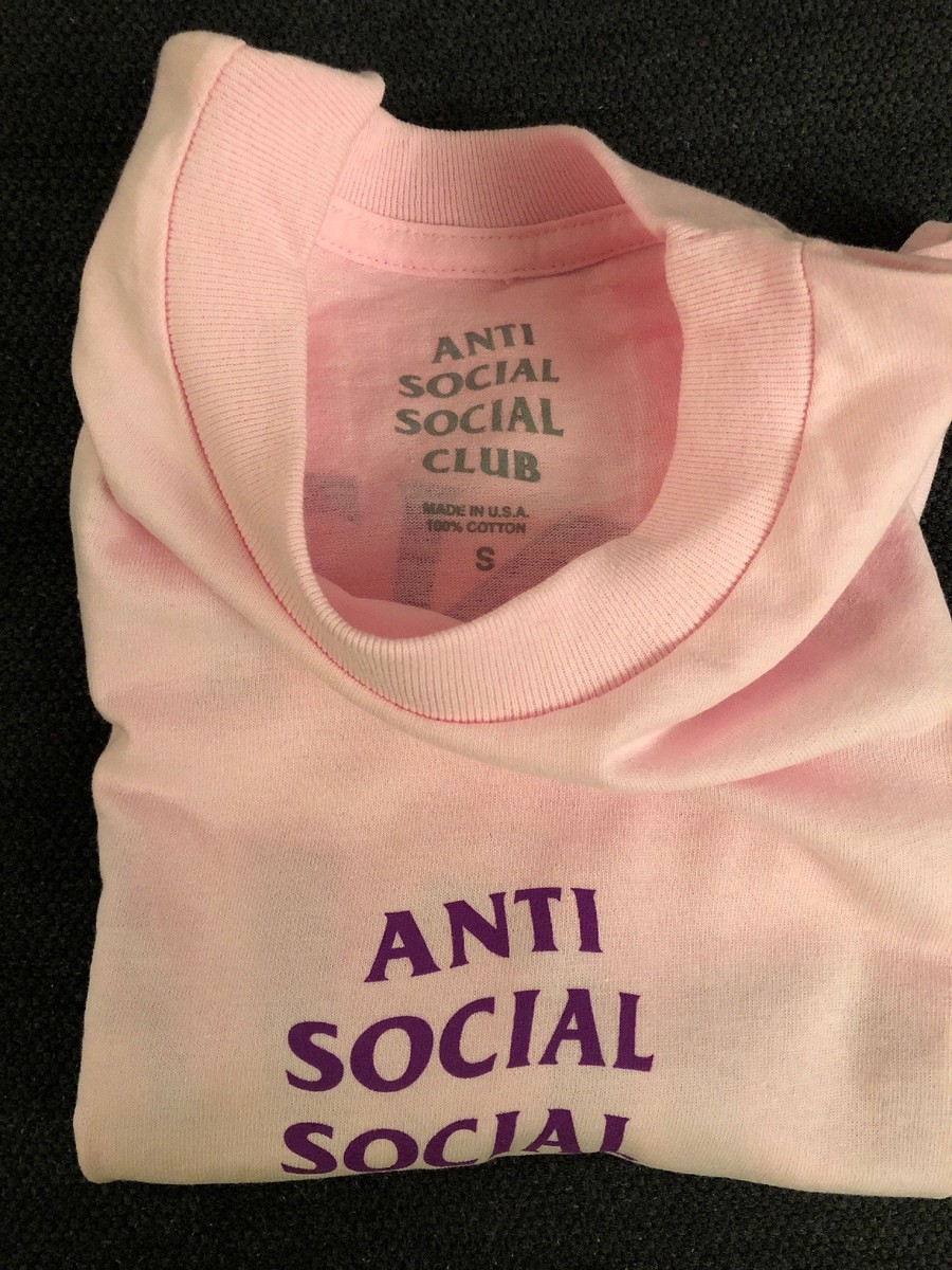 Anti Social Social Club Pink Shibuya Tee S Sold Out In Hand