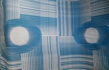 TENDA STOFFA VINTAGE ORIGINALE ANNI 70 MODERNARIATO