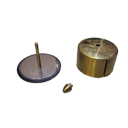 Vintage Brass Desktop Stamp Holder Roller Dispenser Pat Products K & McD Inc. - Picture 4 of 9