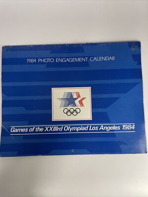 SUMMER OLYMPICS calendar 1984 Los Angeles photo engagement