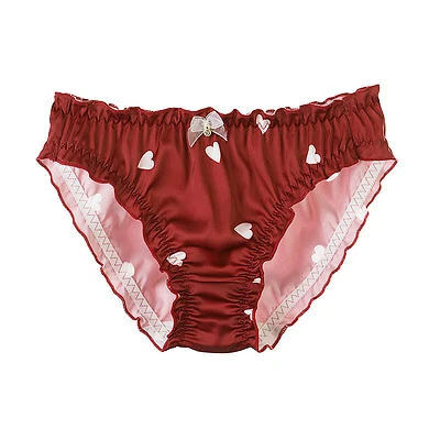 3 PIEZAS Kawaii Precioso Cintura Pequeña Satén Cómodo Calzoncillos Bragas Foto 4 de 4