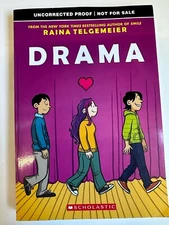 Drama Raina Telgemeier UNCORRECTED PROOF Very Rare VG+