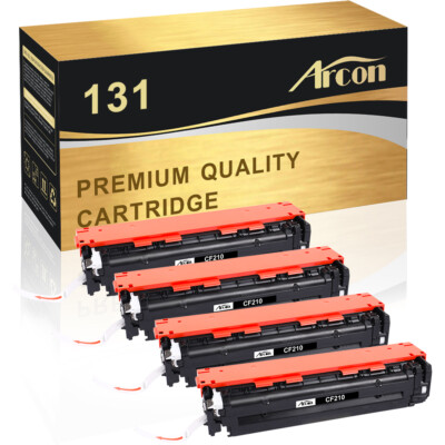 4PK Black Toner Compatible With HP 131A LaserJet Pro 200 Color MFP M276nw M251nw