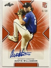 2021 LEAF PERFECT GAME AUSTIN WILLIAMSON AUTO 4/30