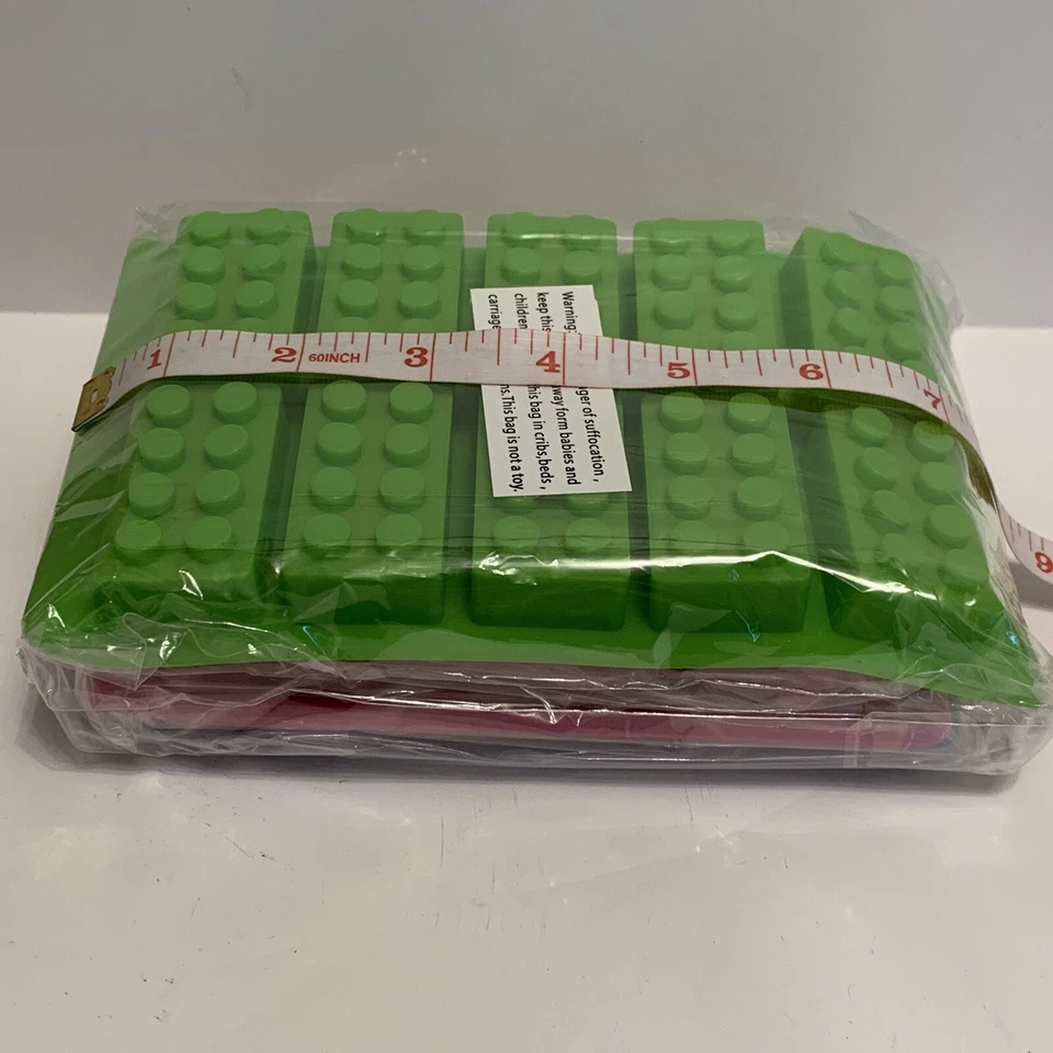 Silicone Party Molds Complete Set Bricks Mini Figures Chocolate Ice Candle - Image 4 of 4