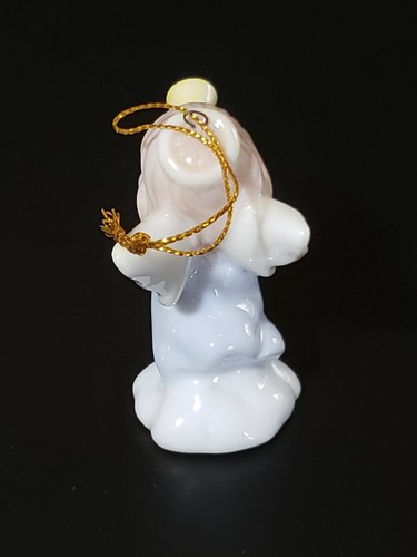 Avon Vintage Precious Moments Angel Trumpet Christmas Ornament Porcelain '96 NEW - Picture 4 of 7