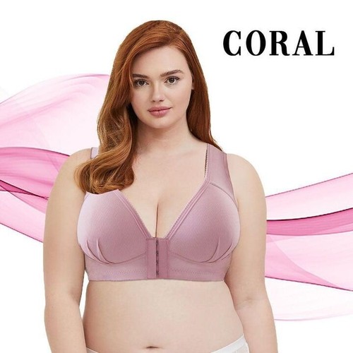 Plus Size Bras Sexy Women Bra Thin Padded Sports Underwear Without Rims 36-46D - Picture 8 of 36