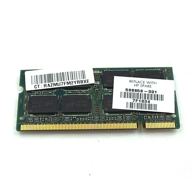 HP Pavilion DV6 2000 2 GB DDR2 PC2 RAM Memory SO-DIMM Genuine 6400S 598858-001 - Image 2 of 2
