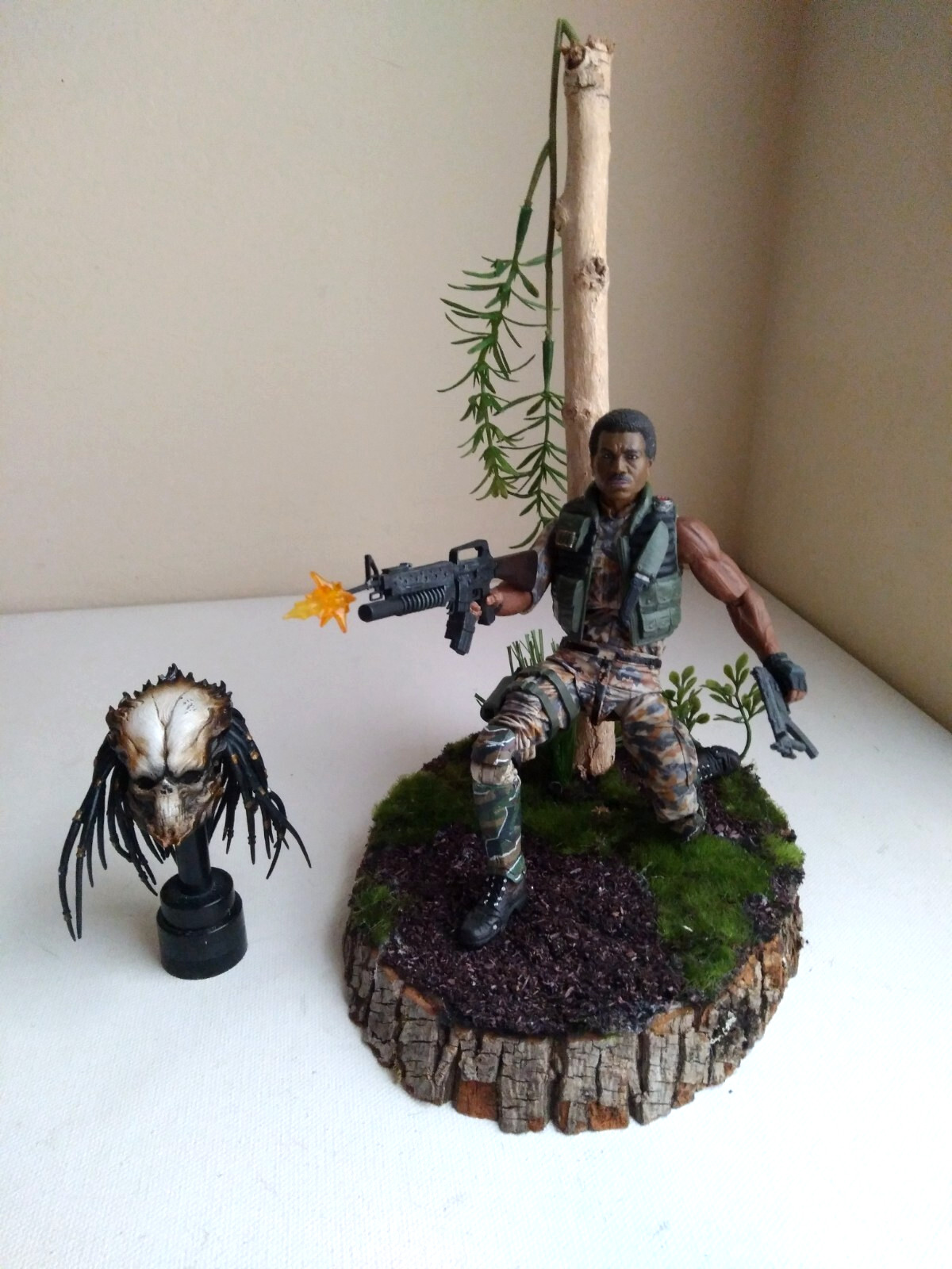 Figura de acción NECA Predator Movie 1986 PERSONALIZADA* "DILLON" R.I.P RARA*VENDEDOR DE EE. UU.*