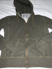 Nike VTG full Zip Up Hoodie Jacket Womens size Large Gray Tag 90  s B11