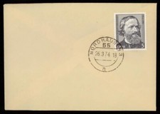 DDR FDC 1974 KIRCHHOFF PHYSIKER EINZELFRANKATUR !! SO NICHT IM MICHEL !! xb14