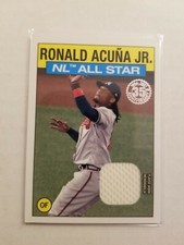 2021 Topps Series 2 1986 NL All-Star Jersey Relic Ronald Acuna #86ASR-RA Braves