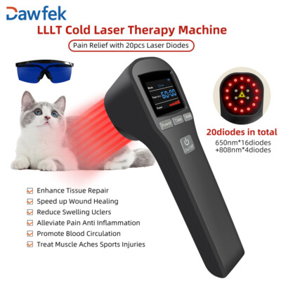 LLLT Cold Laser Therapy Device for Human and Dogs Tissue Repair Wound Healing