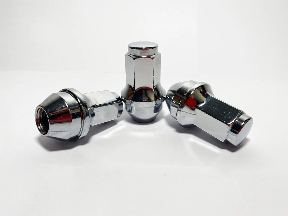 SE ADAPTA A FORD F-150 EXPEDITION OEM REPUESTO TUERCAS SÓLIDAS 14X2 ROSCA CROMADA 24 PIEZAS Foto 3 de 4