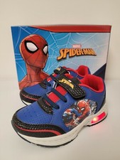 Marvel Spider-Man Kids Low Top "Light Up" Sneakers Size US 9.5 / EU 26