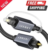 10 Ft Digital Optical Audio Cable Samsung Vizio LG Sony Sound Bar TV PS4 Xbox US