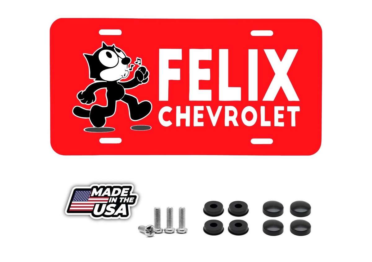 Felix The Cat License Aluminum Plate Insert Lowrider Chevy Truck