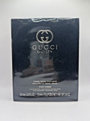 GUCCI GUILTY BY GUCCI 90ML EDT SPRAY & 70G DEODORANT STICK CODE- 3159QD