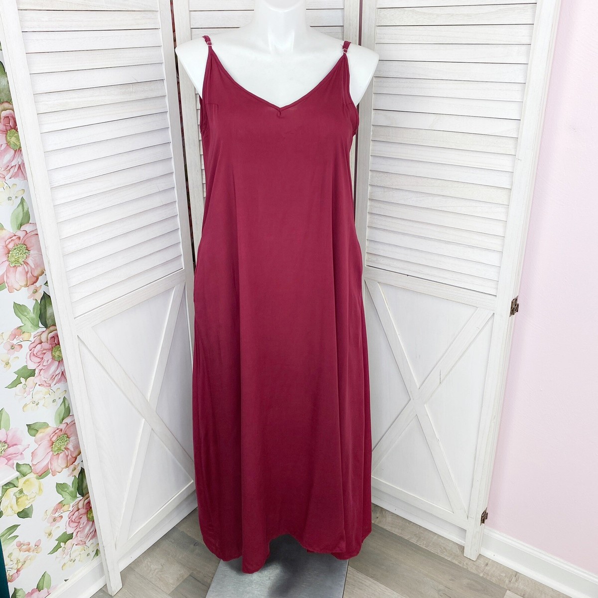 burgundy floral lace dress Self-Portrait - Burgundy Floral Lace Midi Dress main image 1