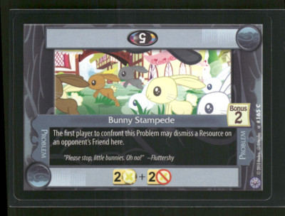 2013 Enterplay Hasbro My Little Pony TCG #165 Bunny Stampede