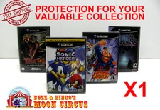 1X NINTENDO GAMECUBE CIB GAMES - CLEAR PLASTIC PROTECTIVE BOX PROTECTORS CASE