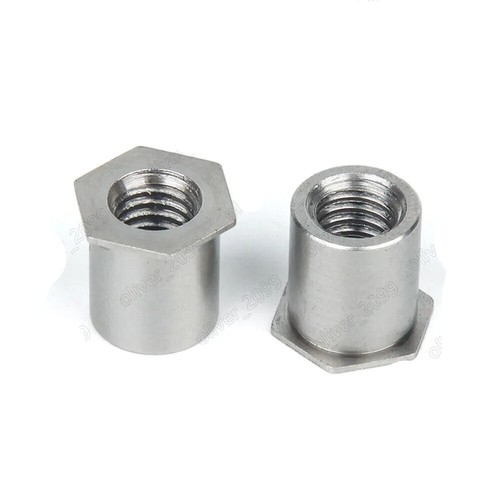 304 Stainless Steel Hollow Rivet Nuts Flat Hex Head M2 M2.5 M3 M4 M5 M6 - Picture 3 of 12