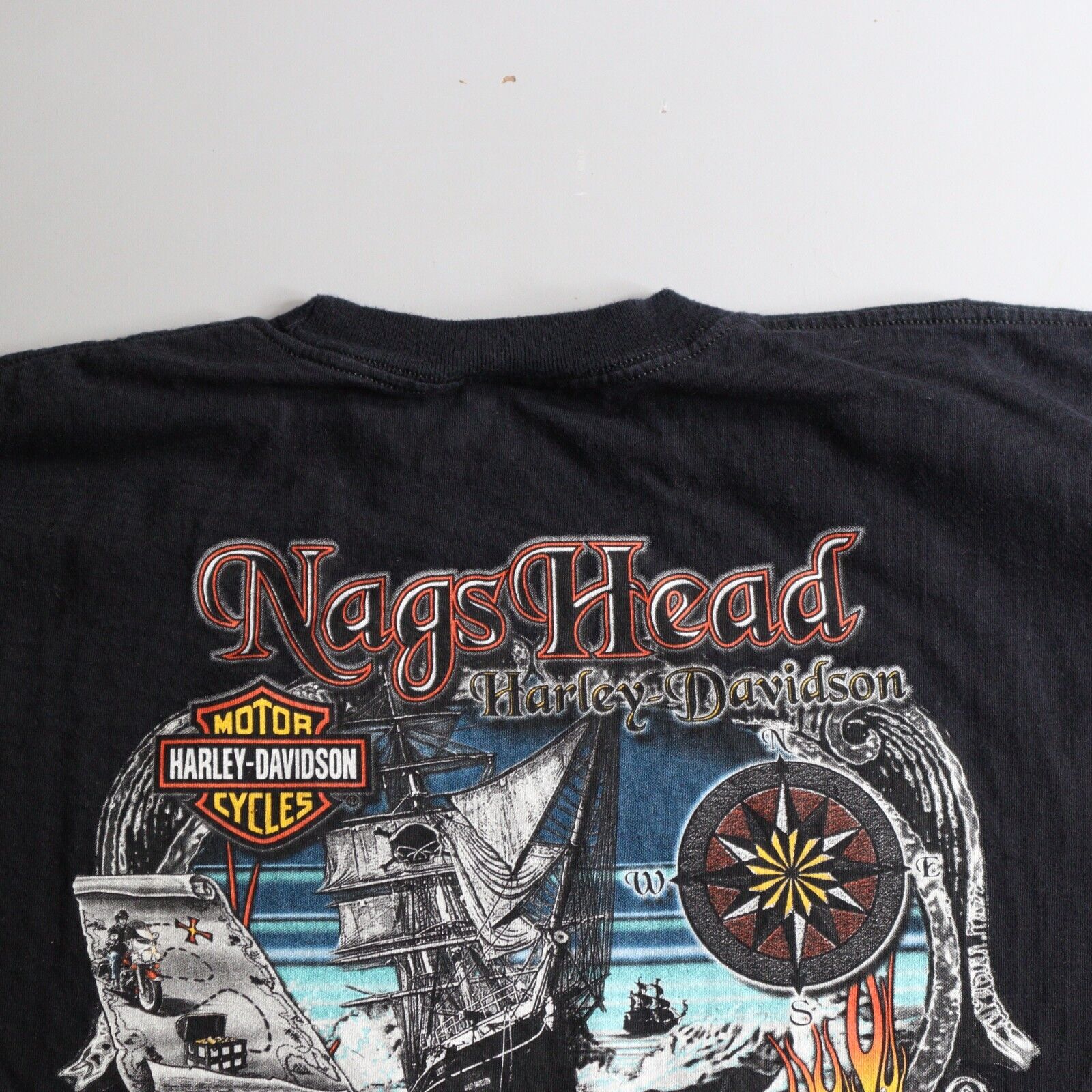 Vintage shirt Harley Davidson Willie G Nags Head … - image 5