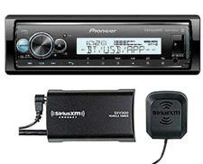 Pioneer MVH-MS512BS Marine Digital Media Receiver + SiriusXM Tuner and Antenna