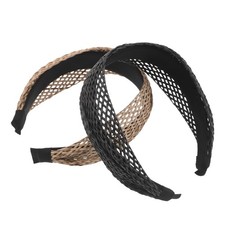 2 Pcs Woven Hairbands Braided Fashion Boho Headbands Hollow Rattan
