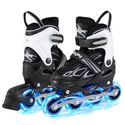 Kids  Inline Skates for Boys Girls Ages 5-7, 4 Sizes Adjustable Blade Roller