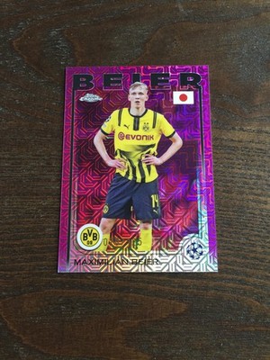 2024-25 Topps Chrome Maximilian Beier Borussia Dortmund Pink Mojo 28/125