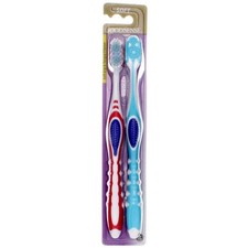 4 Pack GoodSense Complete Clean Soft Toothbrush With Tongue Cleanser, 2 Ct